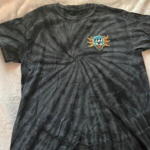 Small Mr Beast T shirt Black Tie dye